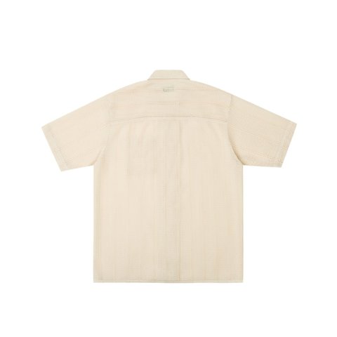 Palace SCRIPT TEXTURE SHIRT OFF WHITE - Style 6