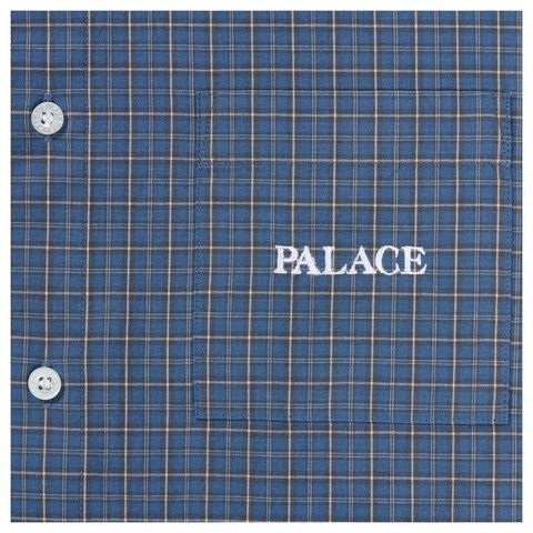 Palace STANDARD CHECK SHIRT NAVY - Style 6