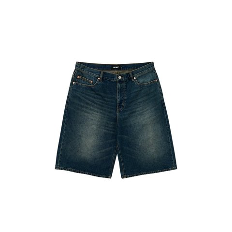 Palace BAGGY JEAN SHORT DARK STONE WASH - Style 5