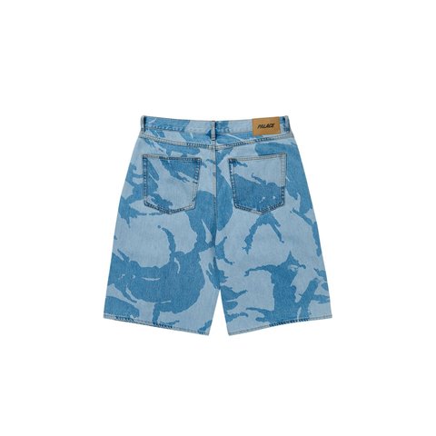 Palace BAGGY JEAN SHORT LIGHT STONEWASH DPM - Style 5