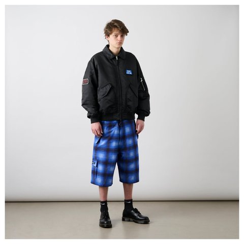 Palace PALACE OVER SHORT NAVY GHOST CHECK - Style 7