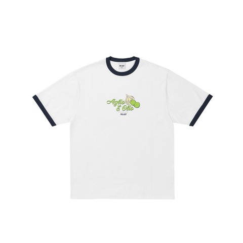 Palace Aglio E Olio Ringer T Shirt White