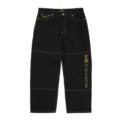Palace Baggy Panel Jean Black