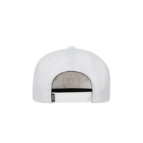 Palace Bulldog P Frame 5 Panel Snapback White - Colorway