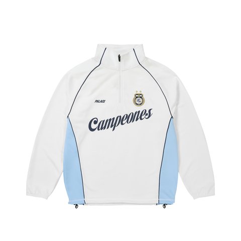 Palace Copa 1 4 Zip Techy Fleece White