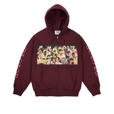 Palace Dick Jewell Zip Hood Rich Wine