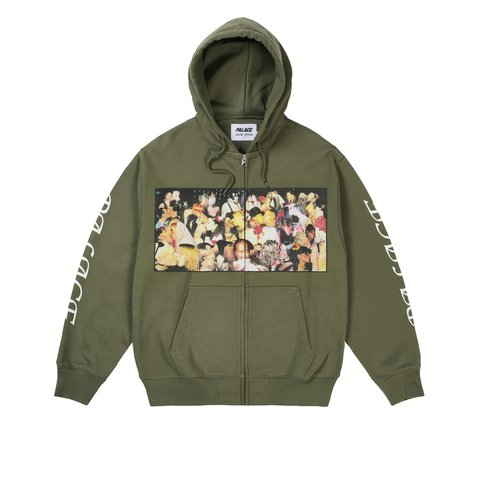 Palace Dick Jewell Zip Hood The Deep Green
