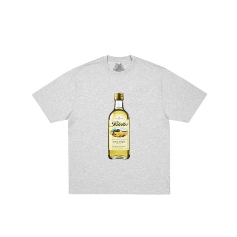 Palace Extra Virgin T Shirt Grey Marl
