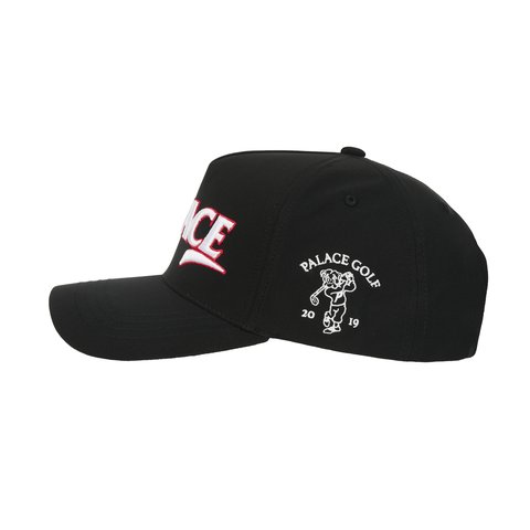 Palace Golf P Frame 5 Panel Snapback Black - Colorway