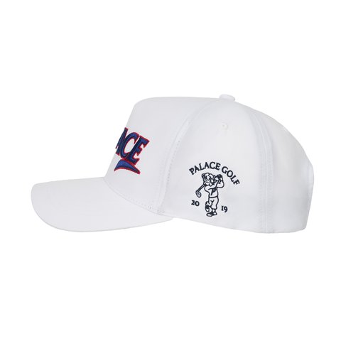 Palace Golf P Frame 5 Panel Snapback White - Colorway