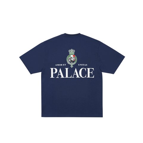 Palace Heavy Crest T Shirt Navy - Colorway