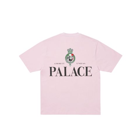 Palace Heavy Crest T Shirt Sweet Pink - Colorway