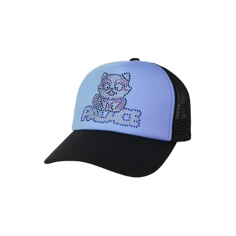 Palace Kitty Rhinestone Trucker Black