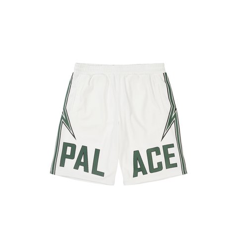 Palace Lightning Basketball Short White Green