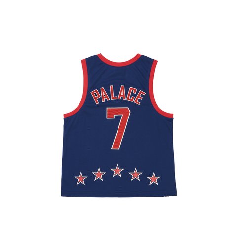 Palace Lightning Basketball Vest Navy Red - Colorway