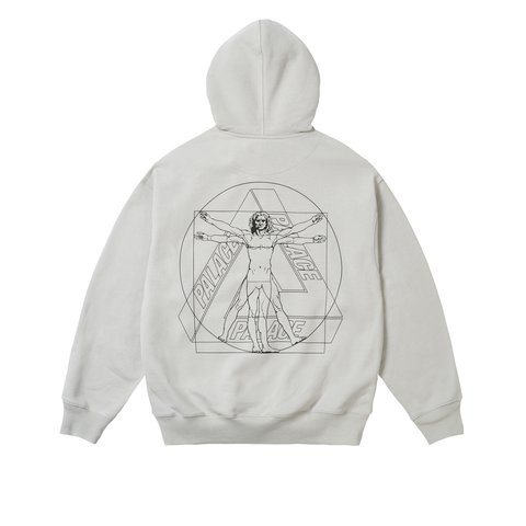 Palace Paltruvian Tri Hood Concrete Grey - Colorway