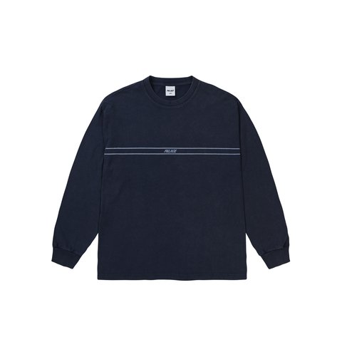 Palace Pigment Font Longsleeve Navy