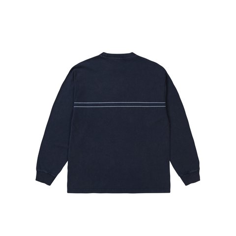 Palace Pigment Font Longsleeve Navy - Colorway