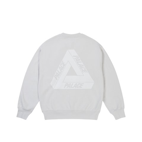 Palace Pigment Tri Crew Concrete Grey - Colorway