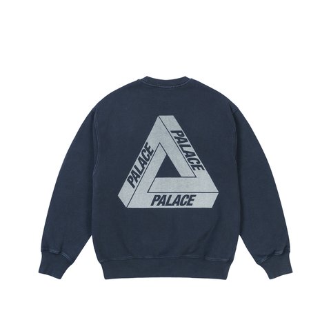 Palace Pigment Tri Crew Navy - Colorway