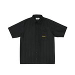 SCRIPT TEXTURE SHIRT BLACK
