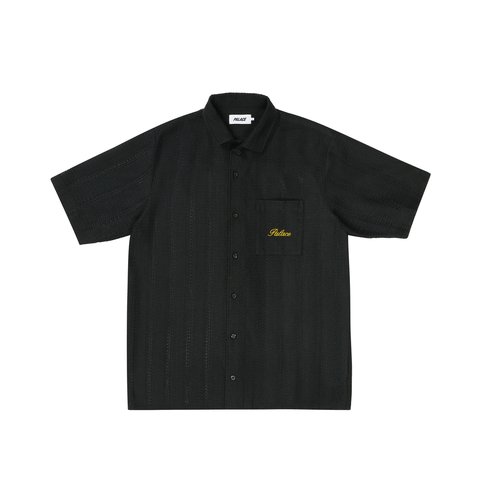 Palace Script Texture Shirt Black