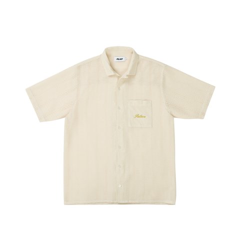 Palace Script Texture Shirt Off White