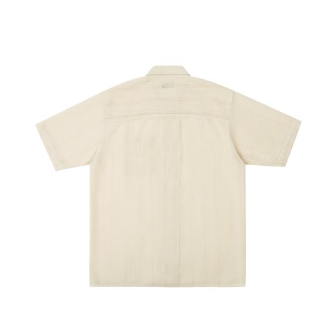 Palace Script Texture Shirt Off White - Colorway