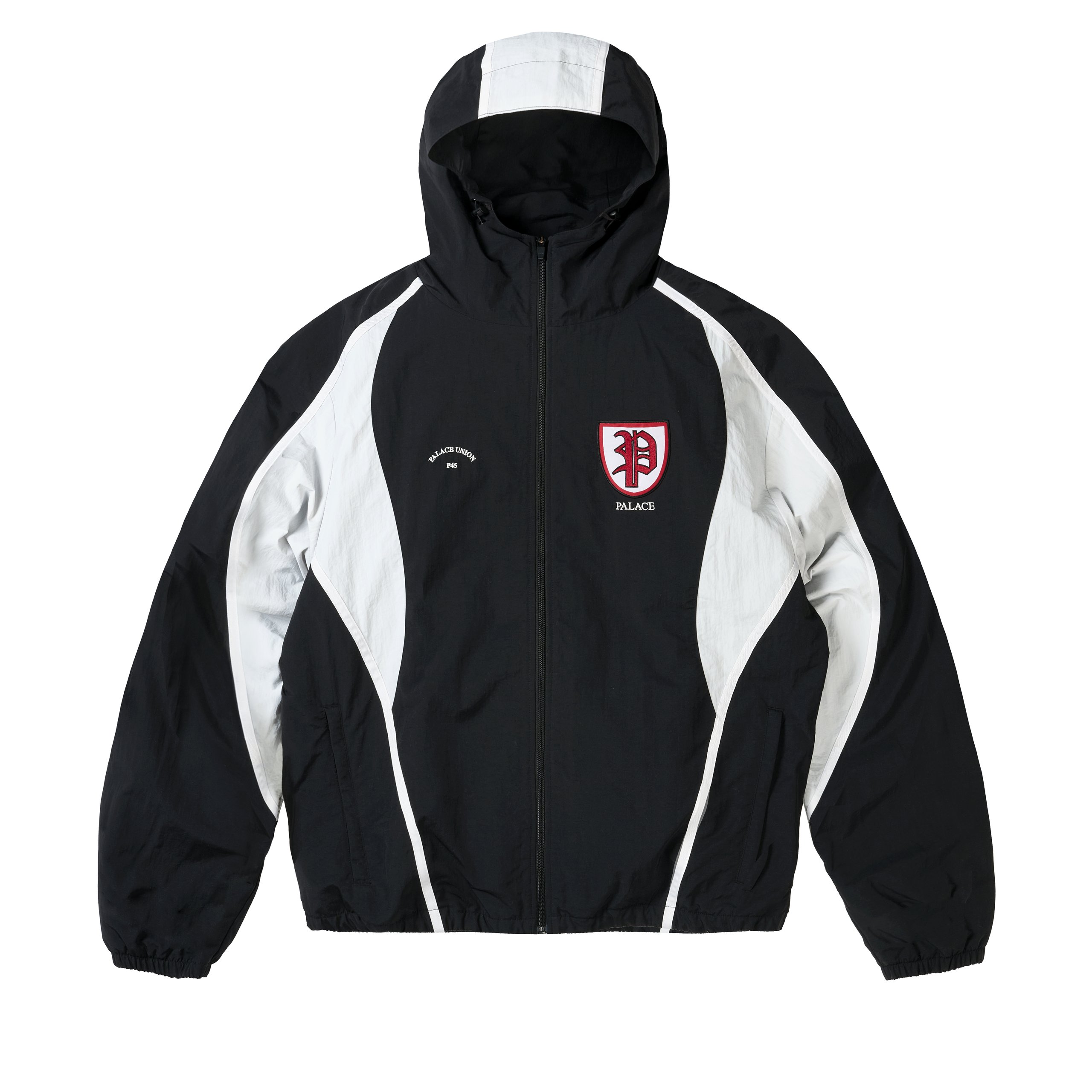 SCRUM HOODED SHELL JACKET BLACK