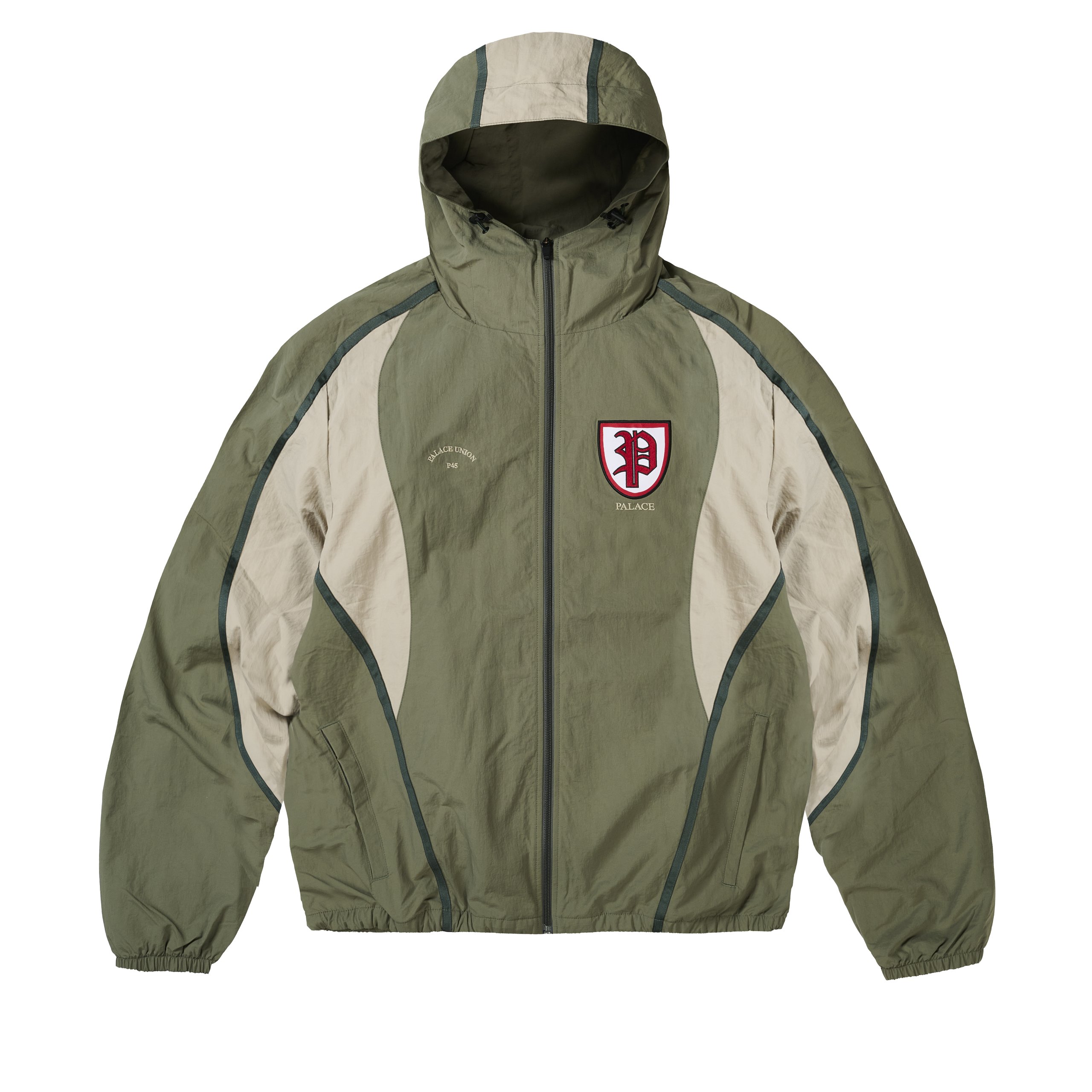 SCRUM HOODED SHELL JACKET OLIVE