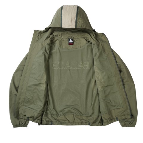 Palace Scrum Hooded Shell Jacket Olive - Colorway