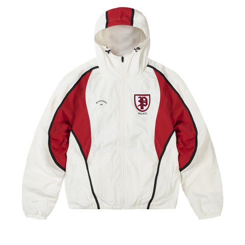 Palace Scrum Hooded Shell Jacket White