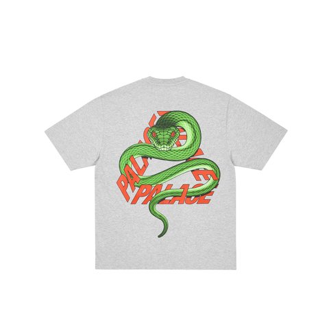 Palace Snakey P3 T Shirt Grey Marl - Colorway
