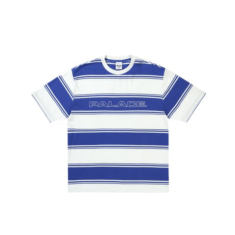 Palace Tidy Stripe T Shirt Blue