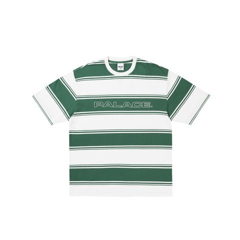 Palace Tidy Stripe T Shirt Green