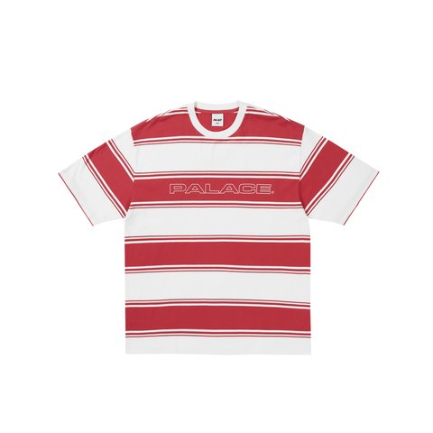 Palace Tidy Stripe T Shirt Red