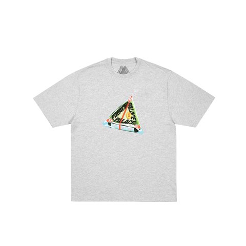 Palace Tri Onigiri T Shirt Grey Marl