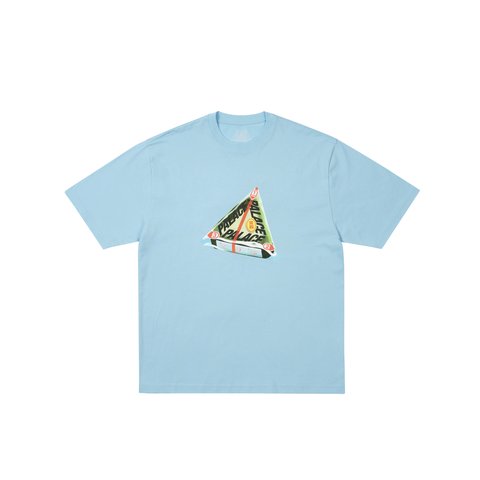 Palace Tri Onigiri T Shirt Skyline Blue