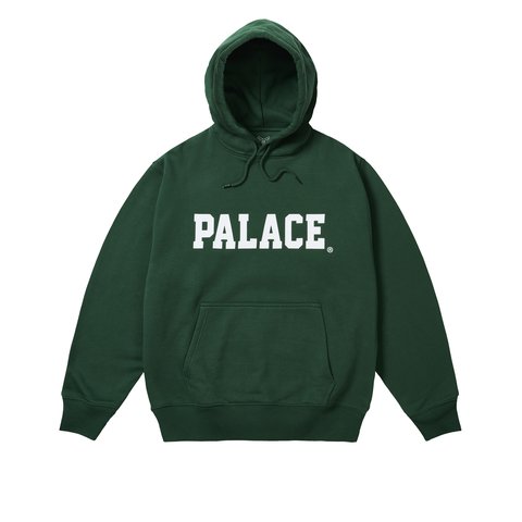 Palace Uni Hood Racey Green