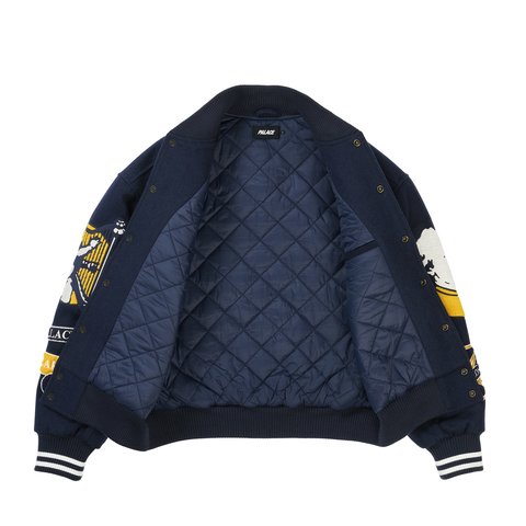 Palace Wolfgang Varsity Jacket Navy - Colorway