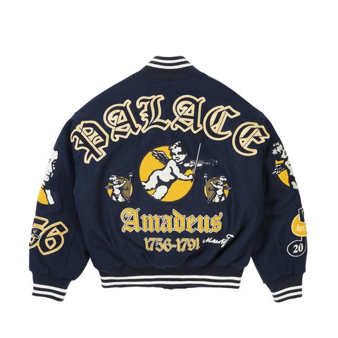 Palace Wolfgang Varsity Jacket Navy - Colorway