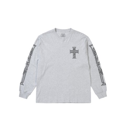 Palace Y So Cross Longsleeve Grey Marl