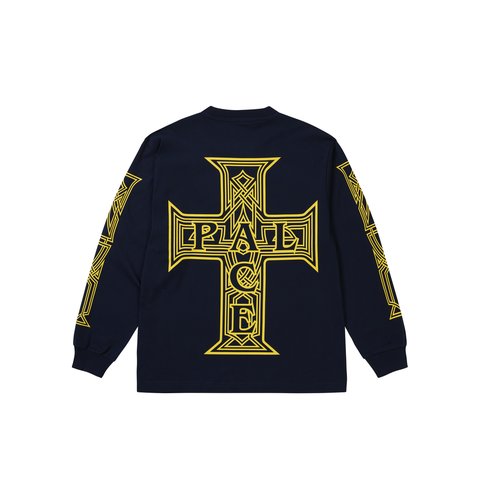 Palace Y So Cross Longsleeve Navy - Colorway
