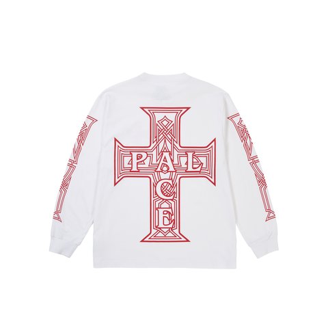 Palace Y So Cross Longsleeve White - Colorway