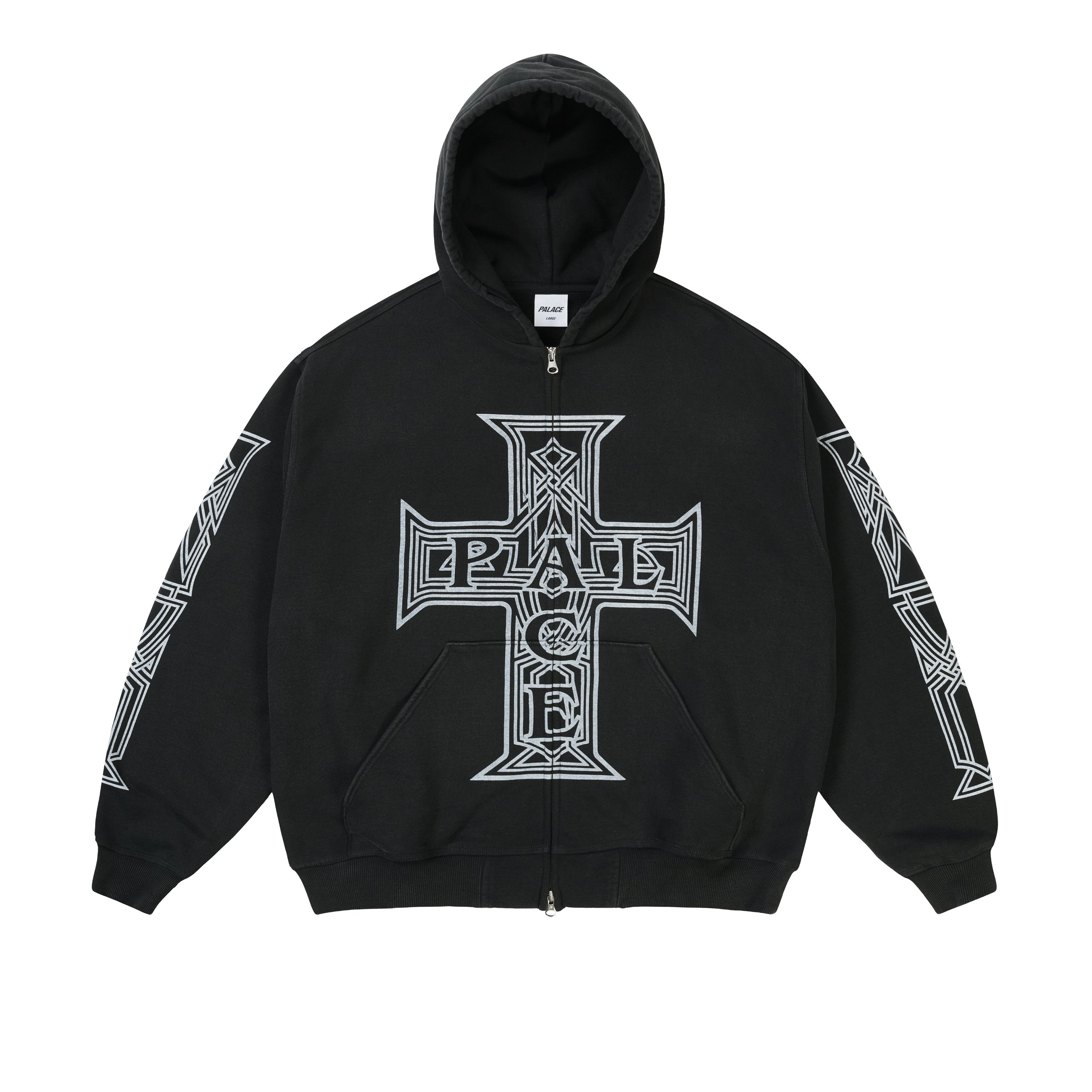 Y SO CROSS PIGMENT HOOD BLACK - Summer 2026 - Palace