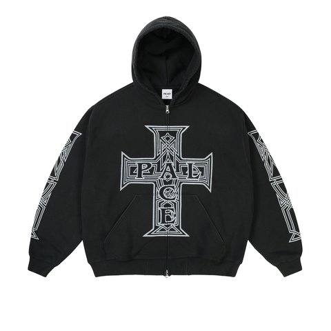 Palace Y So Cross Pigment Hood Black