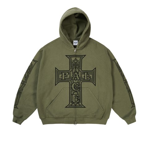 Palace Y So Cross Pigment Hood The Deep Green