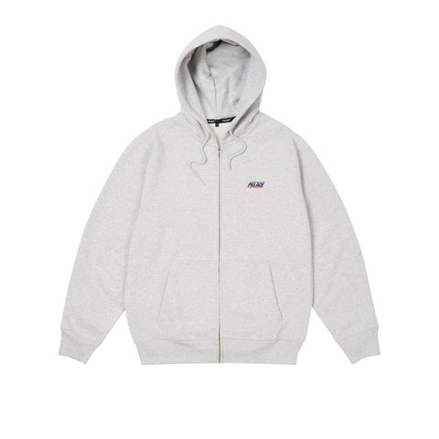Palace BASICALLY A ZIP HOOD GREY MARL - Style 1