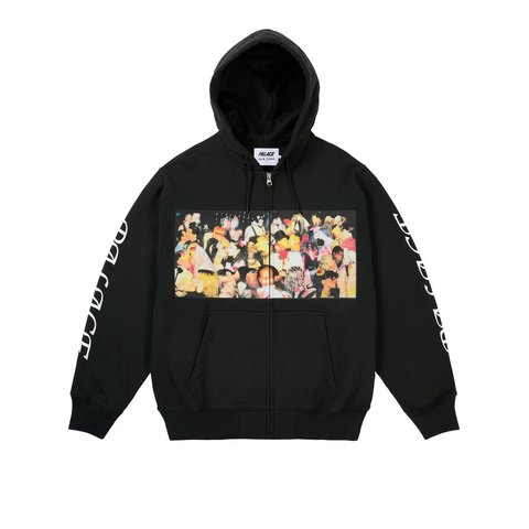 Palace DICK JEWELL ZIP HOOD BLACK - Style 3