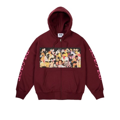 Palace DICK JEWELL ZIP HOOD RICH WINE - Style 3